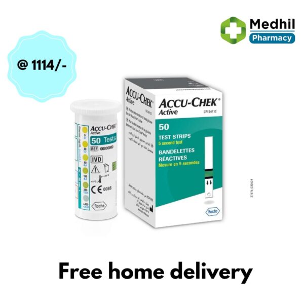 ACCU CHEK ACTIVE TEST STRIPS 50 NO'S